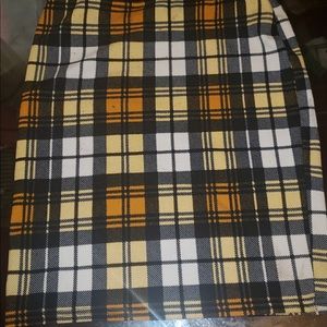 Plaid Pencil Skirt